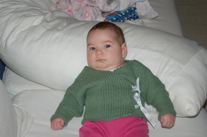 La La in Green Sweater